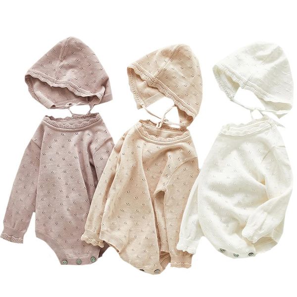

jumpsuits 0-3yrs born baby romper boys girls clothes summer infant jumpsuit hollow star woolen knitted rompers, Blue