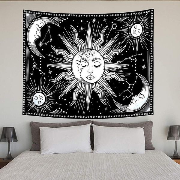 

tapestries sun and moon tapestry constellation astrology mystery wall-mounted bedroom