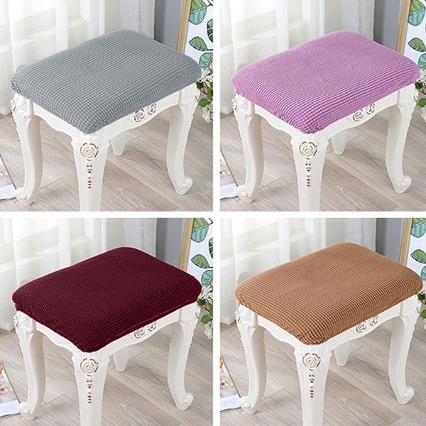 

chair covers jacquard stool cover rectangle footrest stretch piano seta case removable slipciver solid color seat protector home decor