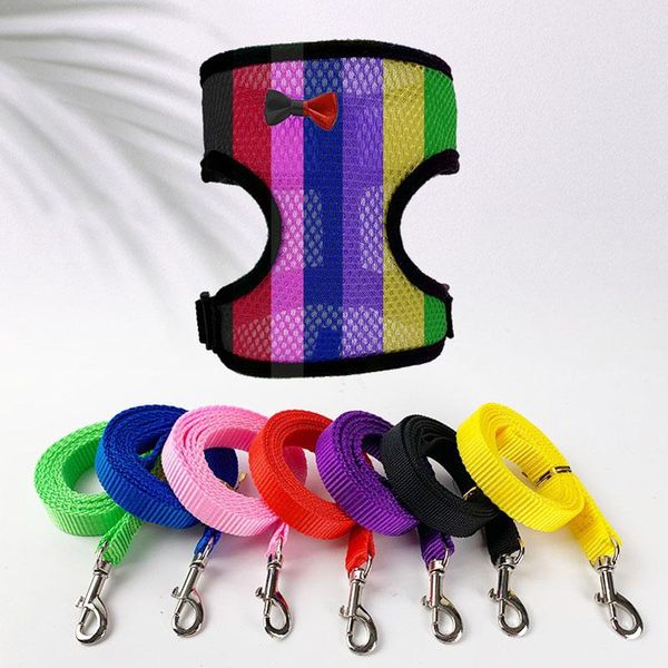 

dog collars & leashes harness vest training for chihuahua puppy soft mesh pet dogs cats shop collar cat chest strap