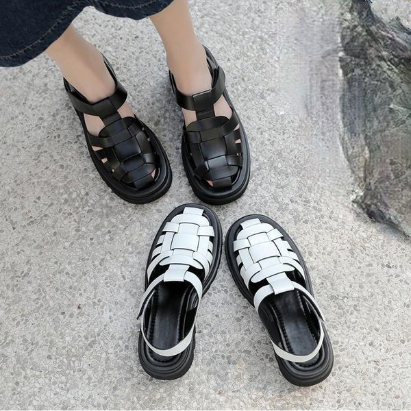 

designer sandals platform heel women 2021 summer fashion outdoor beach casual sports breathable female shoes black