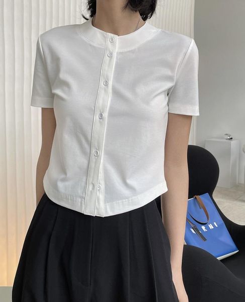 

women's suits & blazers woman classic short shirt, White;black