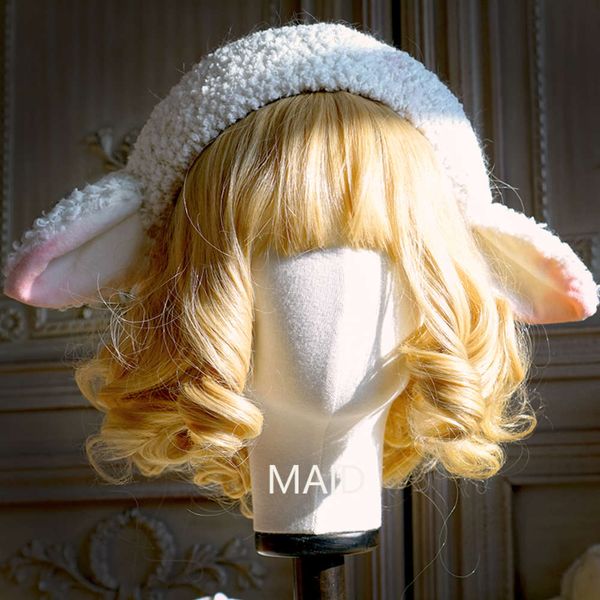

design sheep original oren pluche baret lam wol lolita hand-made cos leuke harajuku kawaii, Blue;gray