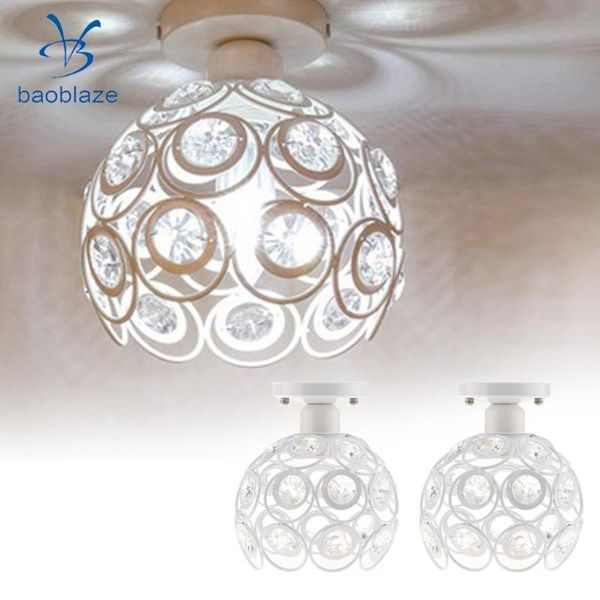 

lamp covers & shades 2pcs elegant iron crystal ceiling light cover chandelier pendant lampshade -white