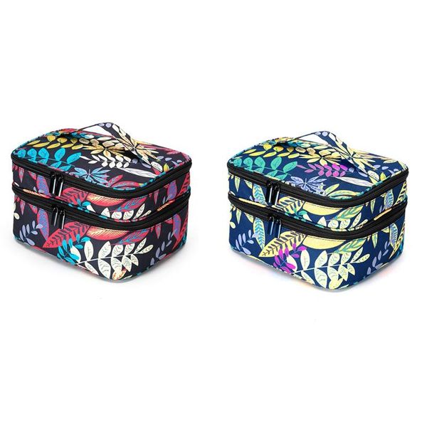 

storage bags essential oil carrying case - holds 30 bottles double-layer organizer for and accessories, (bag only)