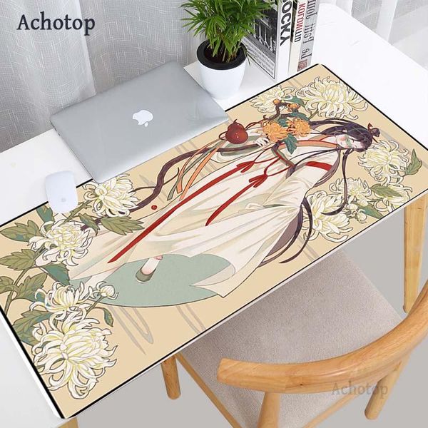 

mouse pads & wrist rests pc pad chinese girl gamer computer mat desk large carpet gaming for mause keyboard