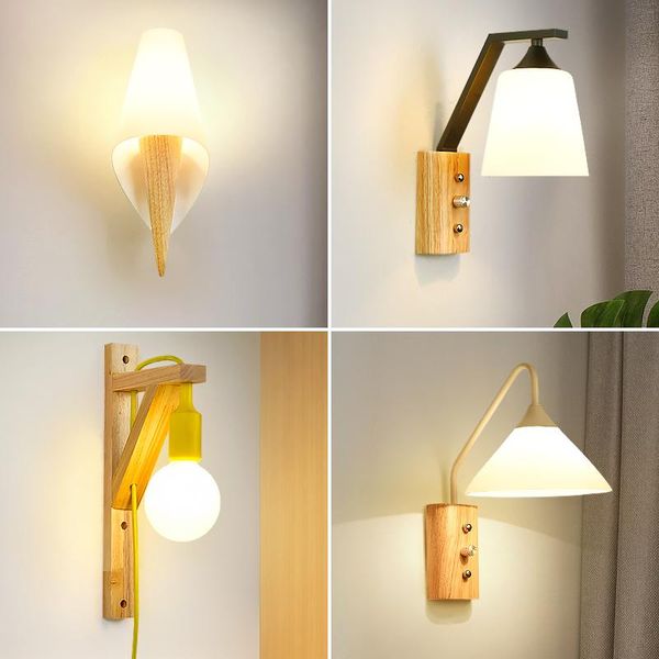 

wall lamps modern nicho de parede light iron corridor bedside aisle espelho luminaria
