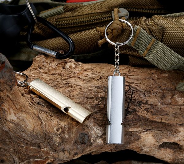 

5pcs plastic alloy stainless steel whistle led light whistle referee whistle metal sporting goods survival yjn