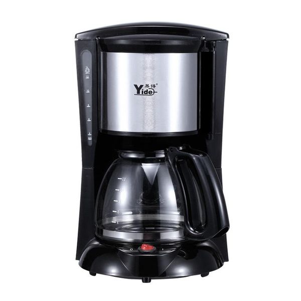 

electric drip coffee machine maker american tea pot 900w 1.2l mini home appliances moka black red roasters