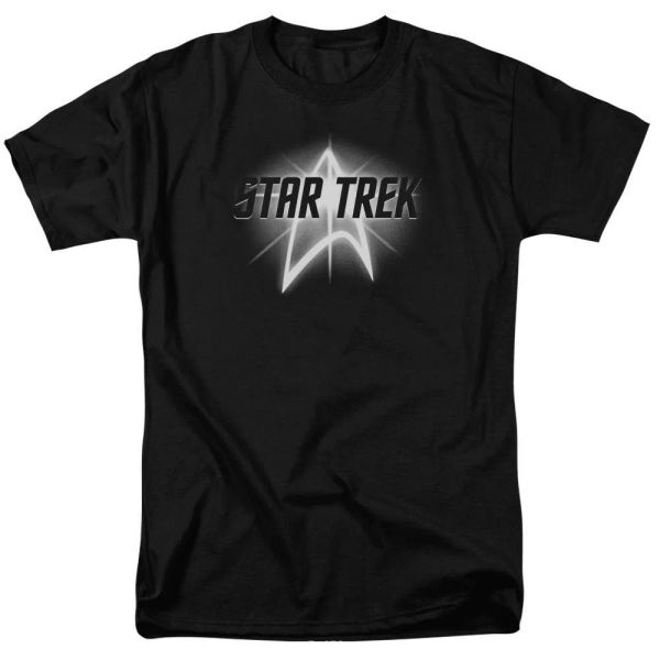 

Star Trek Glow Logo TV Show T-Shirt Sizes S-3X NEW, White;black