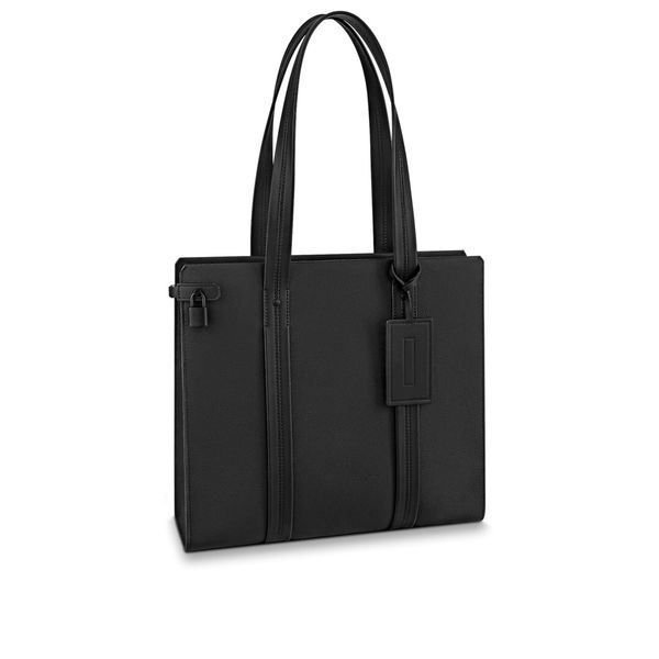 

minimalism aerogram totes women and men grainflat cowhide leather medium plain handbags lock m57308
