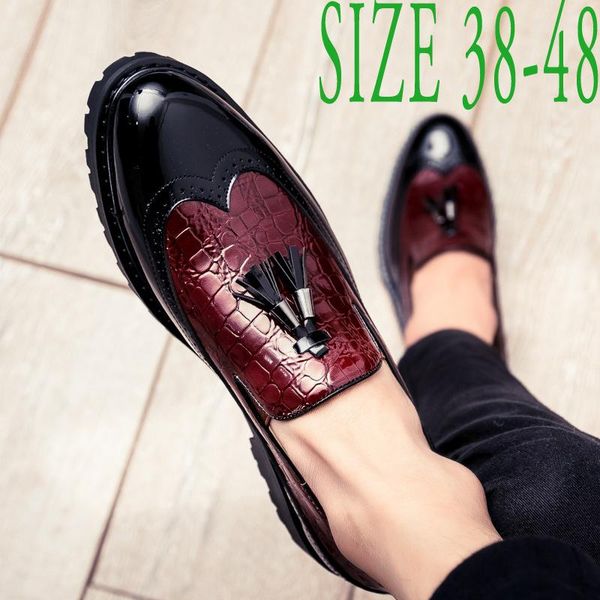

dress shoes men casual breathable leather loafers office for driving moccasins comfortable slip on fashion ert56, Black