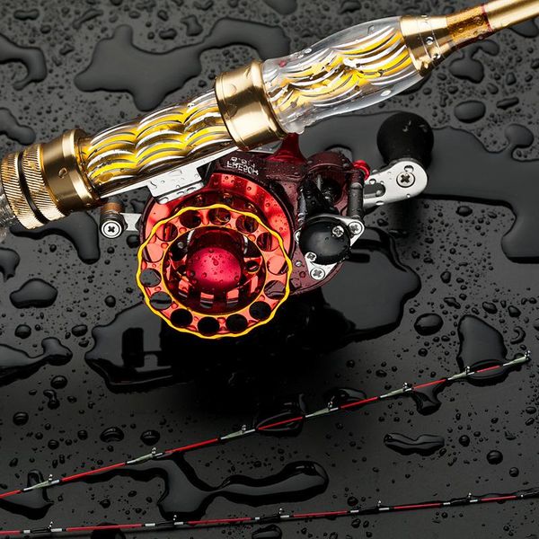 

boat fishing rods carbon raft rod double tips set 1 half titanium alloy + glass slightly soft tail 1.2/1.4 meter crystal handle