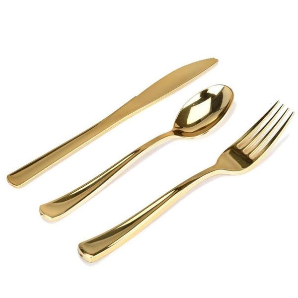 

disposable dinnerware tableware 25pcs forks knives spoons silver plastic suitable for catering parties weddings and daily use