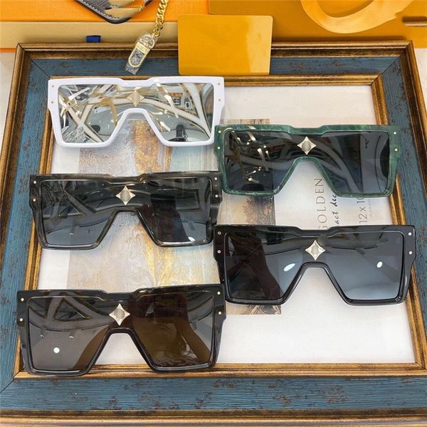 

designer punk box sunglasses star net red same fashion sunglasses z1547e, White;black