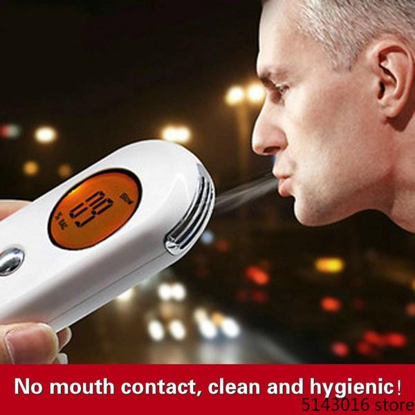 

professional alcohol breath tester breathalyzer analyzer detector test keychain breathalyser device lcd screen alcoholism