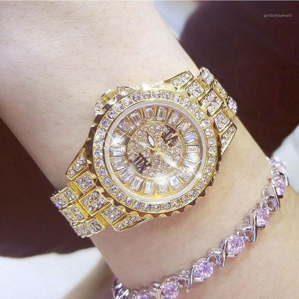 

wristwatches horloge dames ladies watch 2021 women watches diamond fashion casual relogio feminino, Slivery;brown