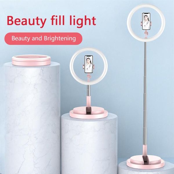 

adjustable beauty light deskled ring lamp with tripod stand for pography youtube live broadcast usb plug video ringlight flash heads
