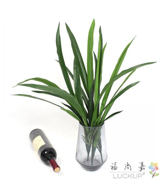

decorative flowers & wreaths 1 pcs artificial flexible green long leaves plant home garden decoration gift f553