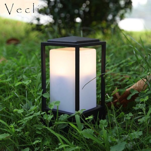 

cube shape outdoor creative light pillars aluminium art post lamps balcony garden residential foco exterior led lawn
