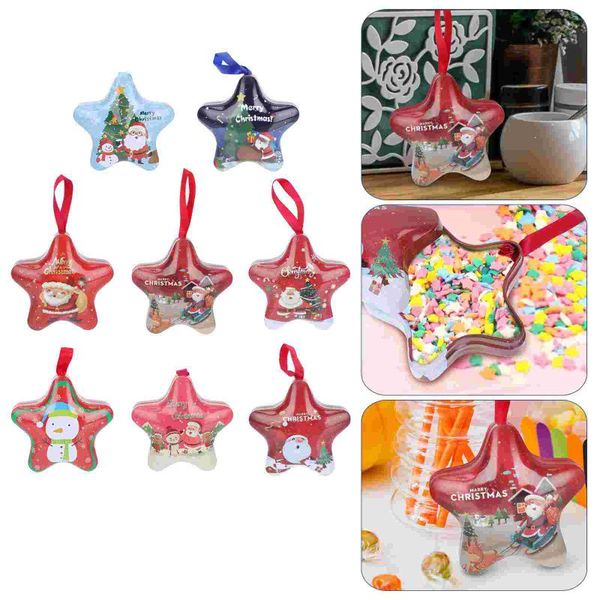 

gift wrap 8pcs christmas candy boxes delicate tins (random style)