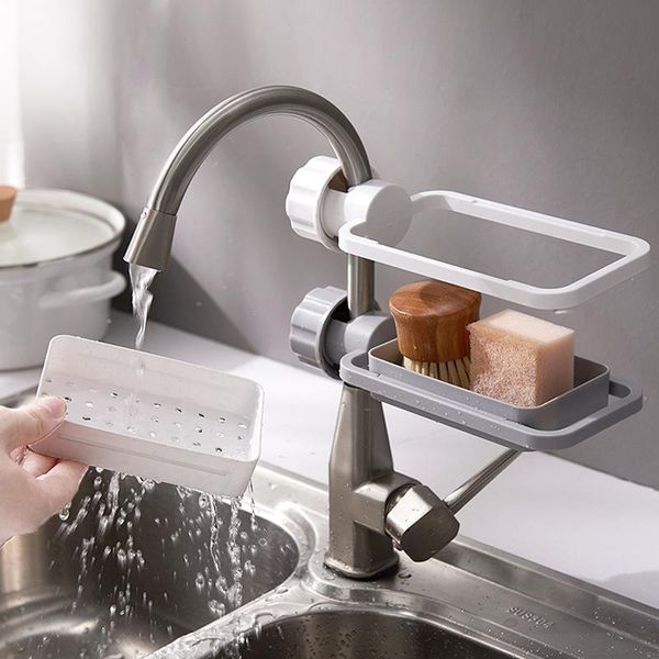 

mom's hand kitchen faucet clip dish cloth shelf drain dry towel organizer sink hanging storage rack holder & organization