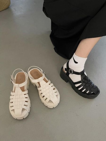 

sandals fashion summer women korean shoes lolita designer lovely sweet cute elegant casual, Black