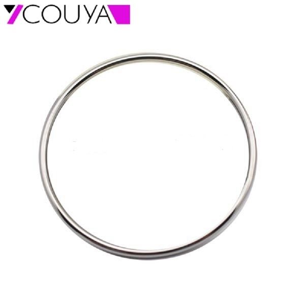 

men and women bangle stainless steel metal silver color 60mm 65mm 70mm bracelet 3mm thickness bracelet bangle wedding jewelry q0719, Black