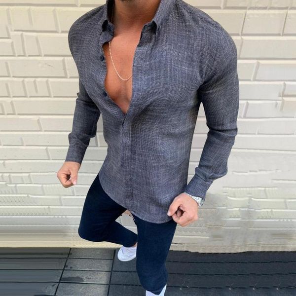 

men's casual shirts 2021 spring summer style cotton linen lapel long-sleeved male shirt good quality camisas para hombre, White;black