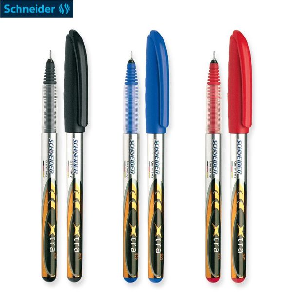 

3pcs schneider xtra 805 gel pen roller ball signing student exam 0.5mm needle tip black/blue/red office and school supplies pens