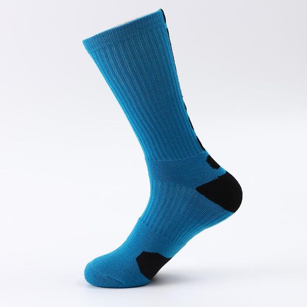 

men's socks 2021 high-tube elastic breathable spring and autumn casual sports running basketball, Black