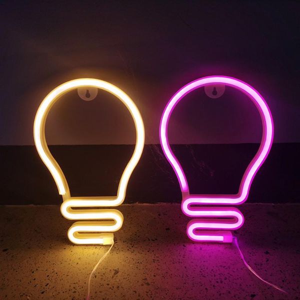 

other lighting bulbs & tubes light bulb shape led neon colorful rainbow sign wall hanging night lamp party holiday wedding festival decorati