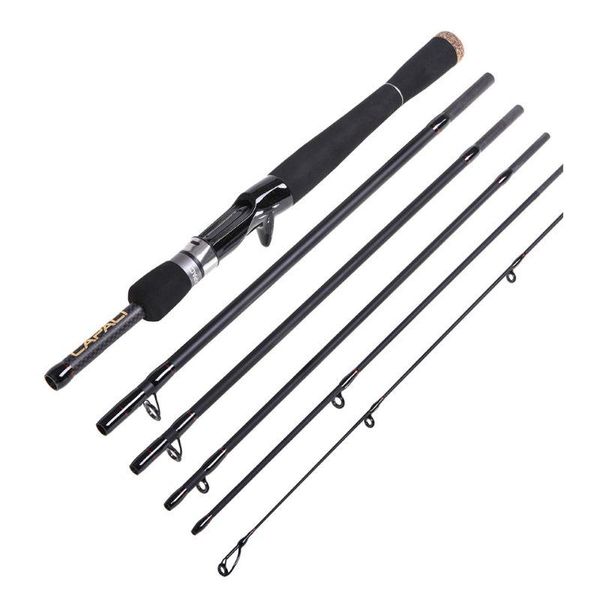 

boat fishing rods 2.1m/2.4m rod 6 sections ultra short portable for casting pole carbon fiber professional outdoor carp tackle