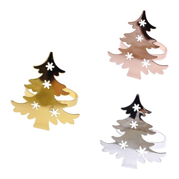 

napkin rings 3pcs christmas buckles table decors for xmas