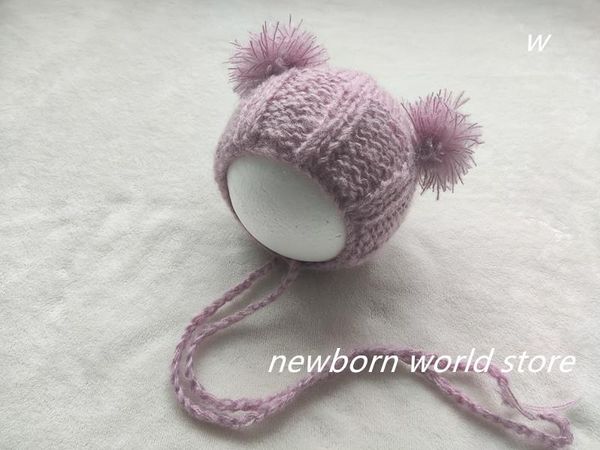 

caps & hats born pography props hat, mohair hat., Yellow