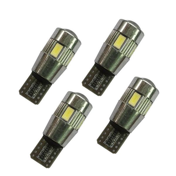 

emergency lights 50pcs t10 w5w 194 5630 led car bulbs 6 smd hid canbus error side wedge light ceiling lamp license plate