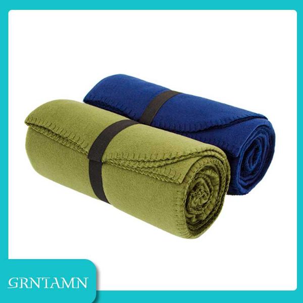 

outdoor camping single polar fleece blanket office lunch break siesta thin summer sheets pads
