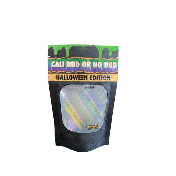 

infused ali plug edible package mylar bags bud halloween edition edibles gummi packaging bag with gusset child proof zipper lock poly reseal