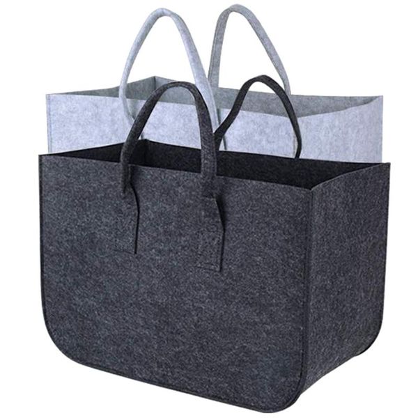 

hanging baskets luda 2 rectangular wood bag felt wooden bags, shopping bag, portable storage basket with handle baske