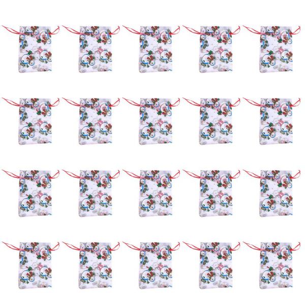 

gift wrap 20pcs organza candy bags christmas storage drawstring bag pouch