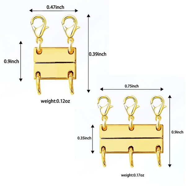 

pendant necklaces lightweight necklet double triple necklace layering clasp separator stackable chains gold gift for women girls, Silver