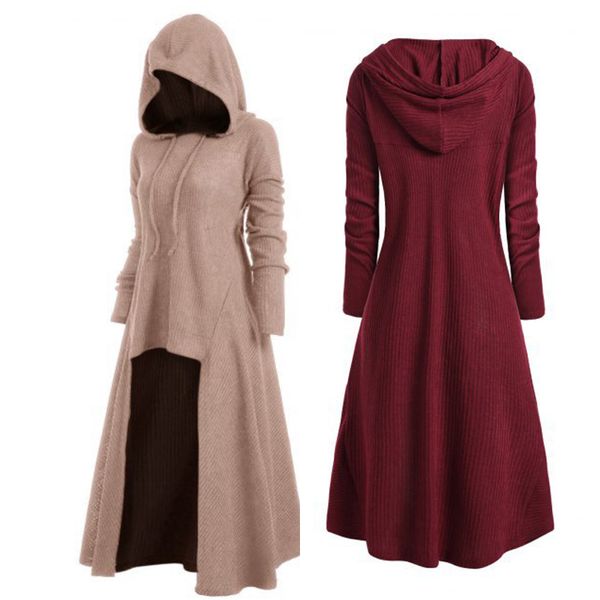 

theme costume renaissance medieval knitting hooded dresses carnival halloween costumes for women cosplay princess party victorian fancy dres, Black;red
