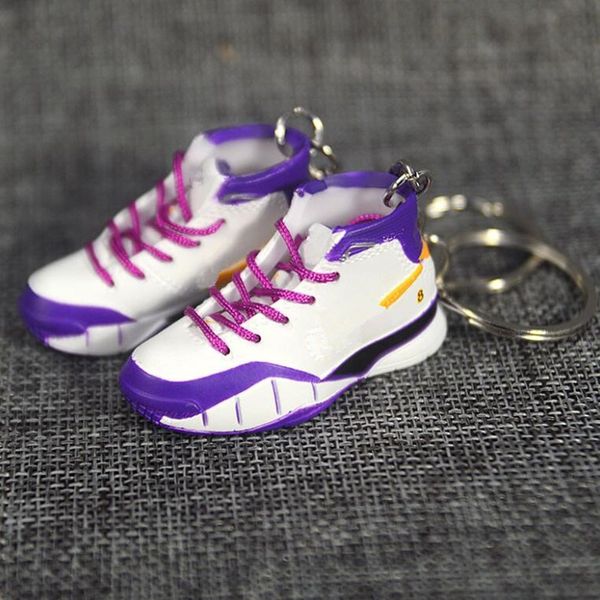 

2021 3d sports shoes keychains cute basketball key chain car keys bag pendant gift many color, Silver