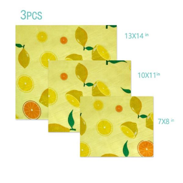 

hanging baskets 3pcs beeswax cloth keeping reusable -grade packaging biodegradable