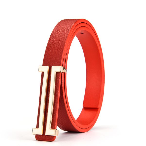 

elegant ladies belts men multi color selection casual pants pu belt leather thin jeans waistband cover double side use girl student dress t, Black;brown