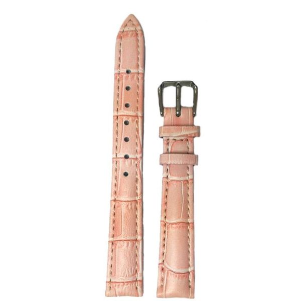 

watch bands 14mm watches band for women pink leather ladies straps wb1026a14gb, Black;brown