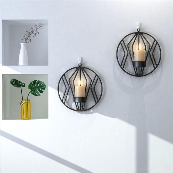 

metal candle holders wall hanging christmas ornaments festival decorative candlesticks home decor