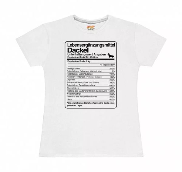 

t-shirt womens dose dachshund life supplements by siviwonder, White;black