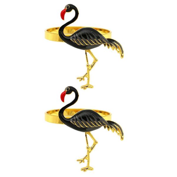 

napkin rings 2pcs elegant flamingos decors party el