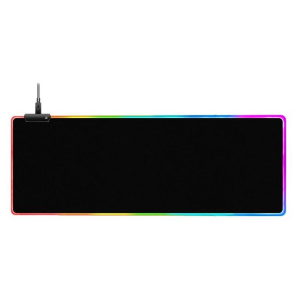 

mouse pads & wrist rests gaming pad, rbg light mode pad lock edge pad,suitable for keyboard office,bigger thicker